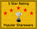 5 star PopShareware Webcam Security Award