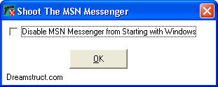 Disable MSN Messenger